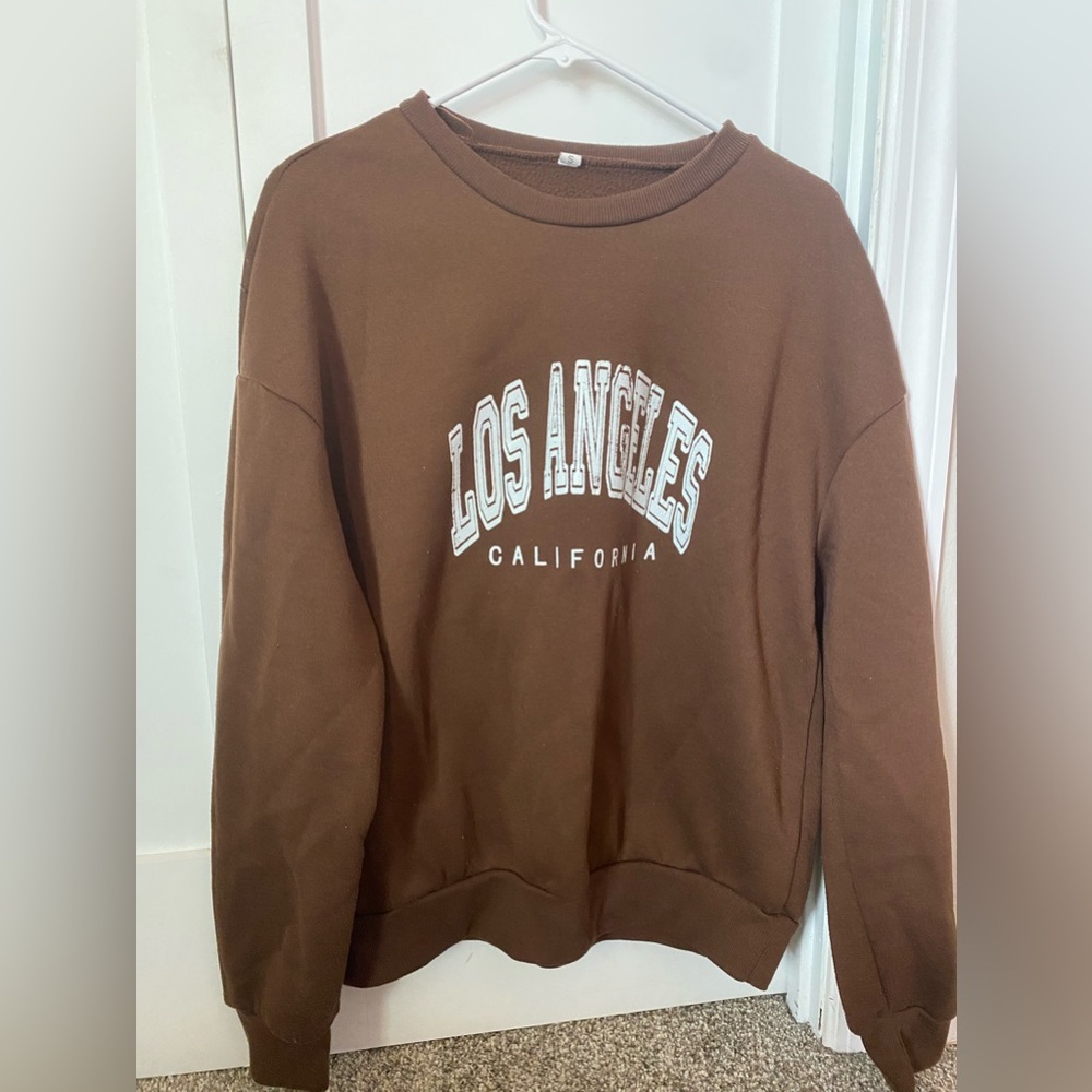 Shein brown crewneck
